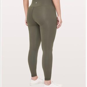 Olive Green Wunder Under lululemon leggings